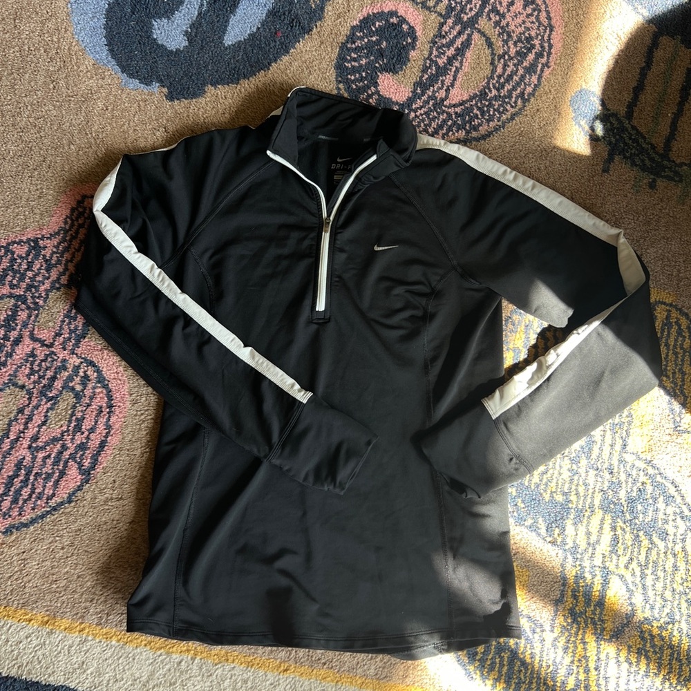 Nike quarter zip Black and White Jacket